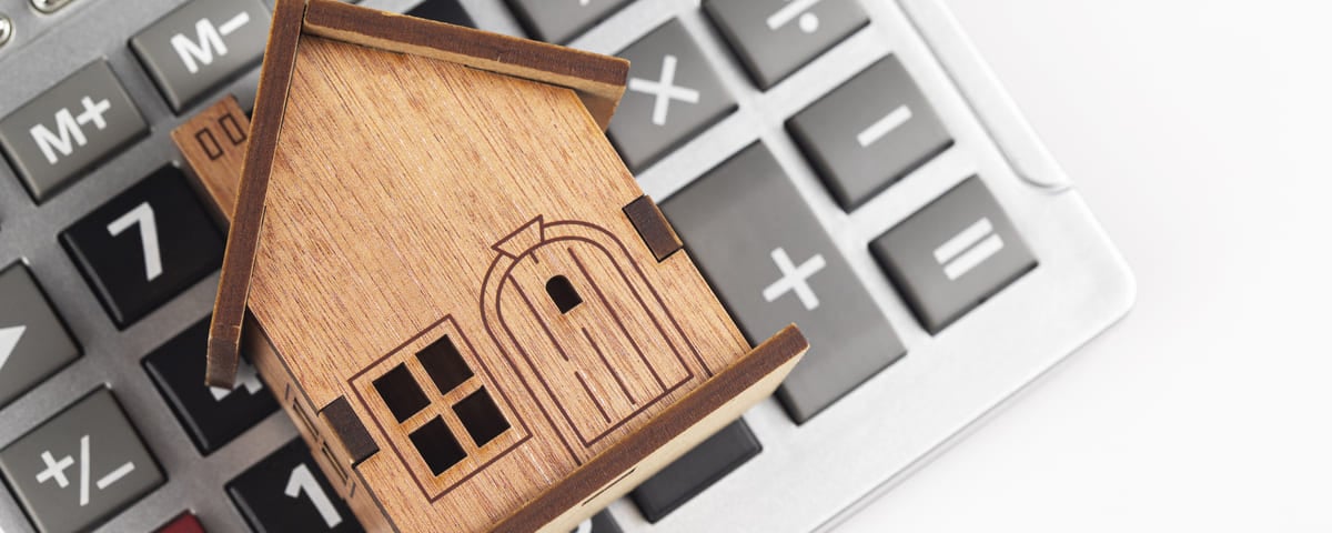 Calculatrice et modèle de maison