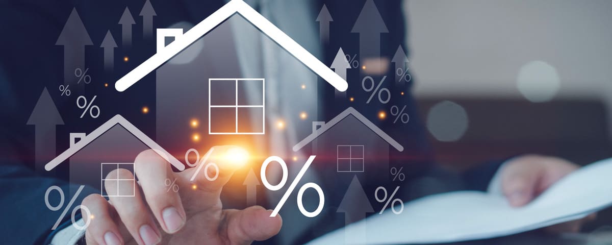biens immobiliers en ligne sur un écran virtuel