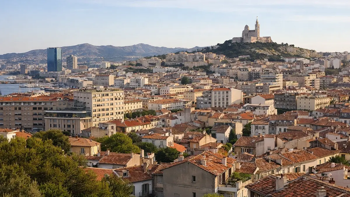 Panorama de Marseille illustrant le marché immobilier
