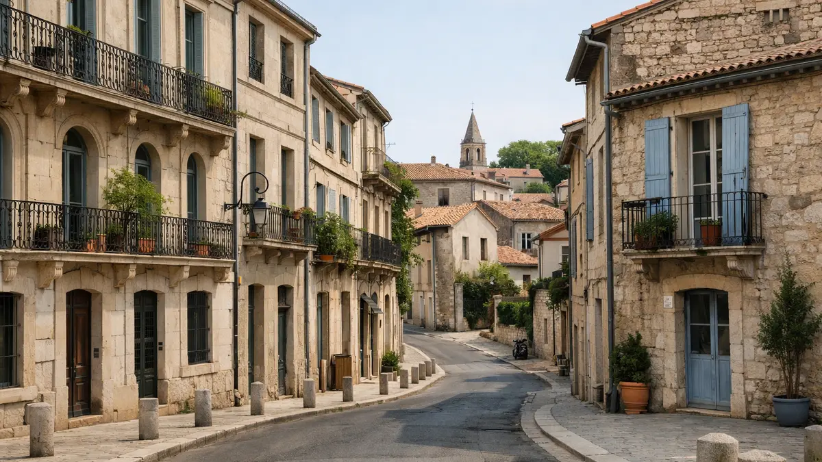 Rue de Nîmes illustrant le marché immobilier local