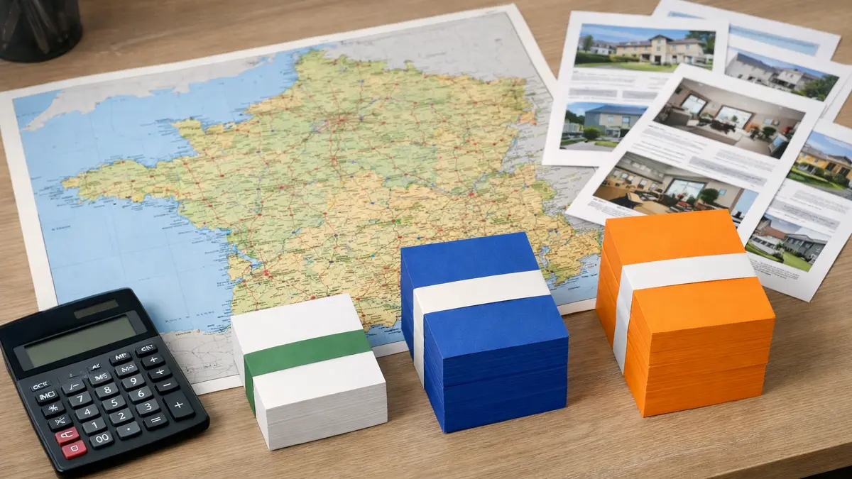 Carte de France, calculatrice et annonces immobilières