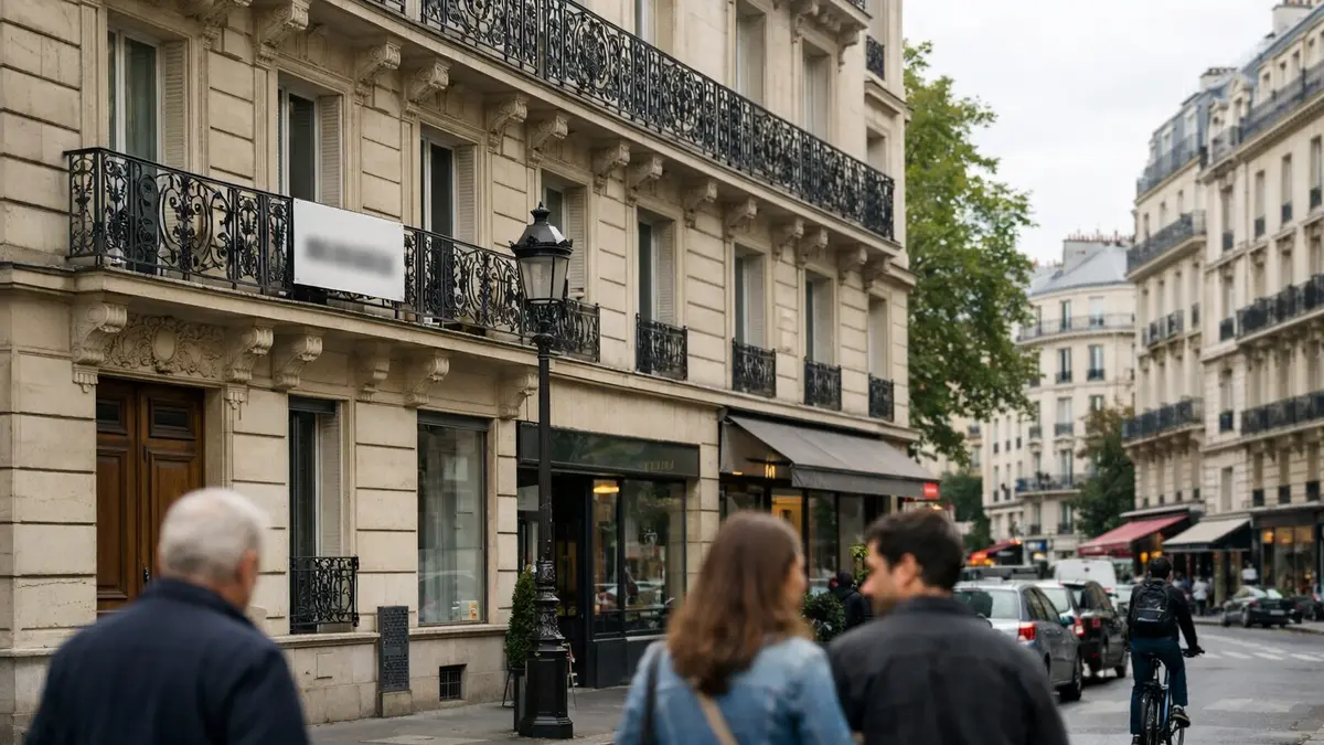 Immeuble en ville avec un logement à louer