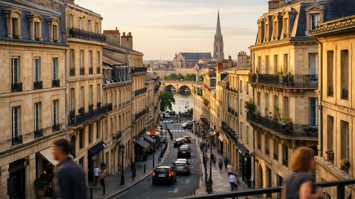 Façades d’immeubles d’habitation à Bordeaux