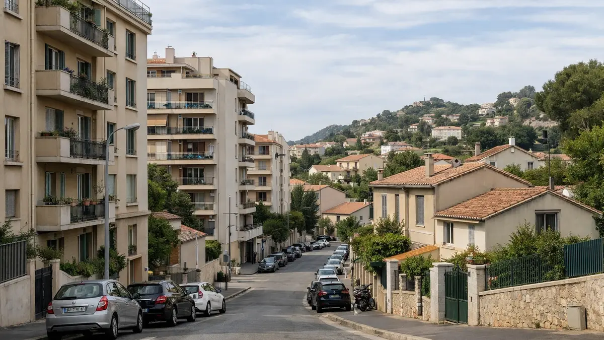 Immeubles et maisons à Marseille