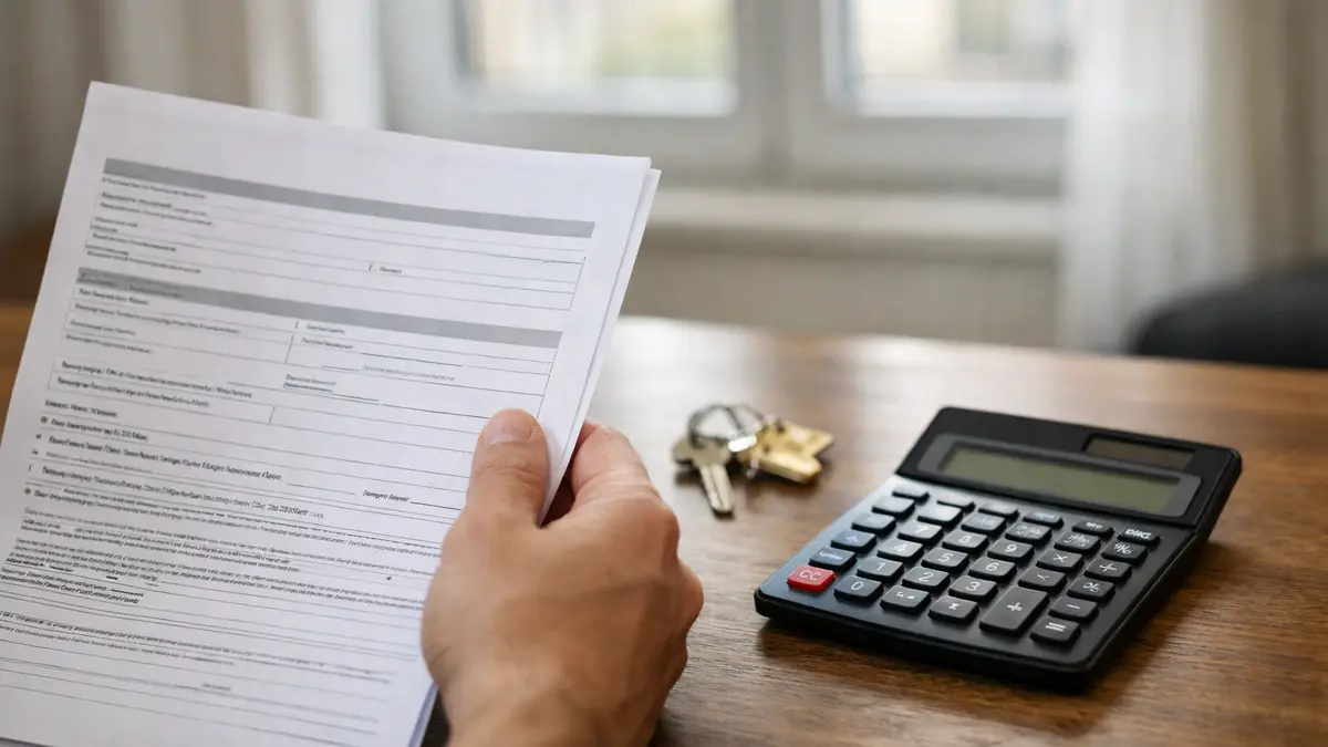 Bail de location et calculatrice pour réviser un loyer